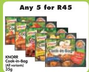 Knorr Cook In Bag(All Variants)-5 x 35g