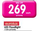 Eurolux 10W LED Floodlight-Each