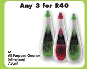 M All Purpose Cleaner(All Variants)-3 x 750ml
