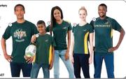 Mens SA Graphic Supporters Green T Shirt