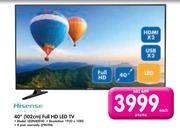 Hisense 40"(102cm) Full HD LED TV LEDN40D50