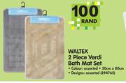 Waltex 2 Piece Verdi Bath Mat Set