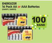 Energizer 16 Pack AA Or AAA Batteries
