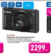 Canon SX610 Ultra Zoom Powershot Camera-Each