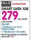 Nextbook 11.6" 2-In-1 Windows Tablet 3G/32GB-On Smart Data 1GB