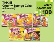 Tinkies Creamy Sponge Cake(All Variants)-5x6's Pack