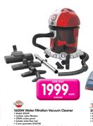 Genesis 1600W Water Filtration Vacuum Cleaner 80GHP