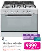 Elba 900mm 5 Burner Gas/Electric Stove 01/9CX 827