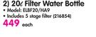 Elegance 20ltr Filter Water Bottle ELBF20/HA9