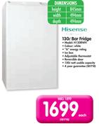 Hisense 130ltr Bar Fridge H130RWH