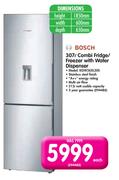 Bosch 307ltr Combi Fridge/Freezer With Water Dispenser KGW36XL30S