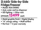 Samsung 660Ltr Side-by-Side Fridge/Freezer RSA1DHMG