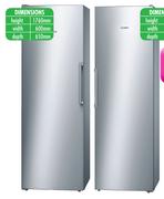 Bosch 326Ltr Upright Fridge KSV33NI30-Each