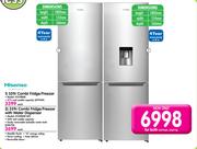 Hisense 359Ltr Combi Fridge/Freezer H359BME+Hisense 359Ltr Combi Fridge/Freezer with Water Dispenser