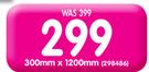 Framed Mirror Streak Dress Mirror-300mm x 1200mm Each