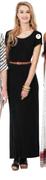 Legend Belted Cap Sleeve Maxi