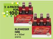 Budweiser NRB-6x355ml-6's Packs