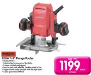 Makter 900W 1/4" Plunge Router MT361