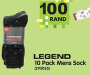 Legend 10-Pack Mens Sock