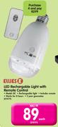 Ellies LED Rechargable Light With Remote Control BC-Each