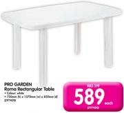 Pro Garden Roma Rectangular Table-Each