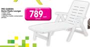 Pro Garden Roma Plastic Lounger-Each
