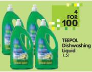 Teepol Dishwashing Liquid-4x1.5L