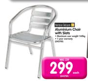 Terrace Leisure Aluminium Chair With Slats