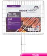 MegaMaster Large Stainless Steel Folding Braai Grid