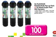 Sa Plastikor Rainbird Bulk Pop-Up Pack Or 20 Mixed Super Pack Mist Sprayers-Per Pack