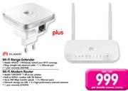 Huawei Wi-Fi Range Extender WS322+ Wi-Fi Modem Router 53032829-Per Bundle