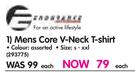Endurance Men's Core V-Neck T-Shirt-Each 