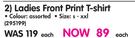 Endurance Ladies Front Print T-Shirt-Each