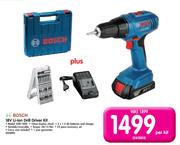 Bosch 18V Li-Ion Drill Driver Kit GSR-1800-Per Kit