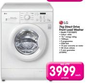 LG 7Kg Direct Drive Front Load Washer F10C3QDP2-Each