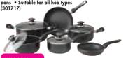 Primaries 10 Piece Non-Stick Cookware Set-Per Set