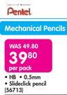 Pentel Mechanical Pencils-per pack