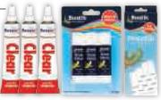 Bostik Clear Adhesive-25ml + Glue Stick Value pack + Prestik 100g-Per Pack