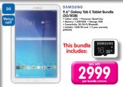 Samsung Galaxy 9.6" Tab E Tablet Bundle(3G/8GB)-Per Bundle
