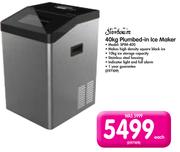 Sunbeam 40Kg Plumbed In Ice Maker SPIM-400-Each