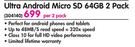 SanDisk Ultra Android Micro SD 64GB-Per 2 Pack
