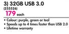 Lexar 32GB USB 3.0-Each