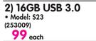 Lexar 16GB USB 3.0 S23-Each