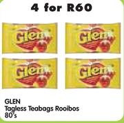 Glen Tagless Teabags Rooibos-4x80's