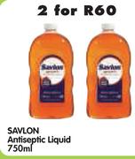 Savlon Antiseptic Liquid-2x750ml