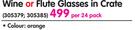 Wine Glasses In Crate-Per 24 Pack