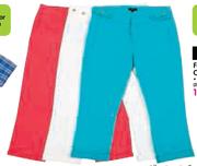 Fashion Sateen Crop Pants-Each