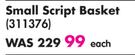 Small Script Basket-Each