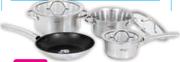 Russell Hobbs 7 Piece Stainless Steel Cookware Set-Per Set