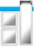 White Wash Mirror Range-Each